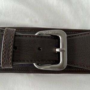 MaxMara Dark Brown Leather Belt size medium